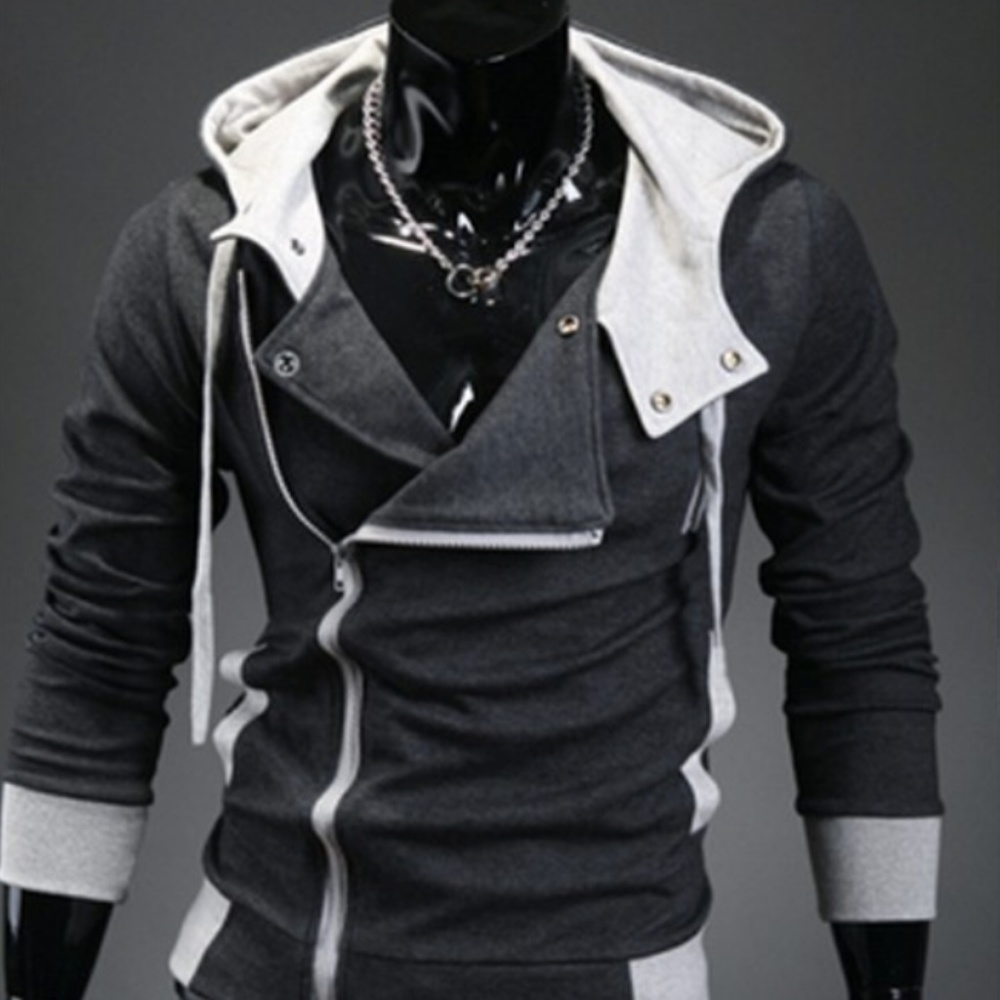 NWOT Off--Center Zip Up Hoodie